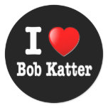 I love (heart) Bob Katter Round Stickers