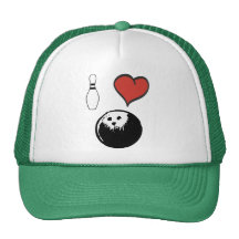 I Love (heart) Bowling Trucker Hat