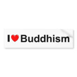 I Love (Heart) Buddhism bumper stickers