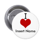 I Love (heart) Buttons