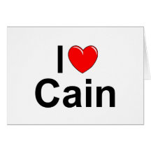 I Love (Heart) Cain Card