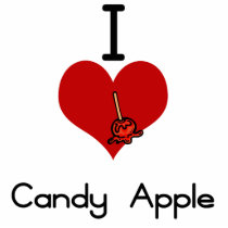 I love-heart candy apple