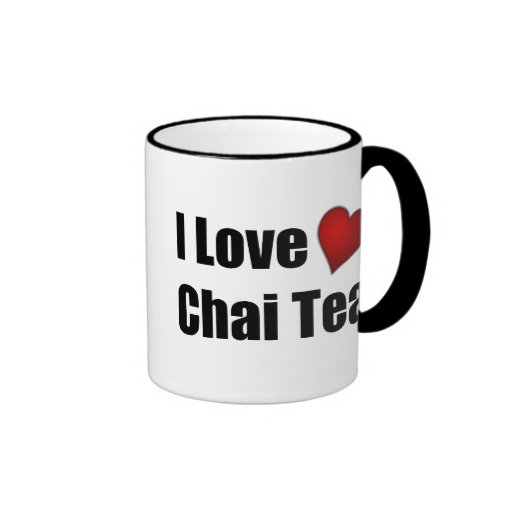 I Love (heart) Chai Tea - Customisable Tea Mug