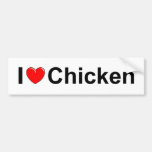I Love (Heart) Chicken Bumper Stickers
