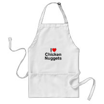 I Love (Heart) Chicken Nuggets Apron