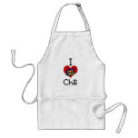 I love-heart chilli aprons
