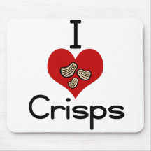 I love-heart crisps mousemats
