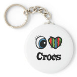 I Love (Heart) Crocs keychains
