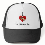 I love-heart croissant hats