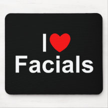 I Love (Heart) Facials Mouse Pads