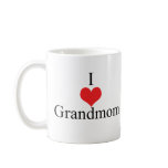 I Love (Heart) Grandmom mugs