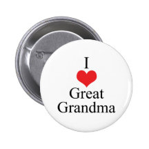 I Love (Heart) Great Grandma Pins