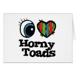 I Love (Heart) Horny toads cards