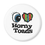 I Love (Heart) Horny toads magnets