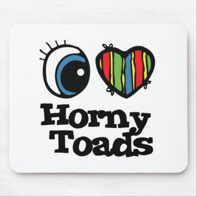 I Love (Heart) Horny toads Mouse Mats by eyeheartanimals
