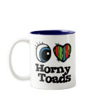 I Love (Heart) Horny toads mugs