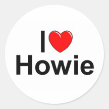 I Love (Heart) Howie Sticker