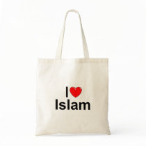 I Love (Heart) Islam Tote Bags