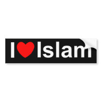 I Love (Heart) Islam Bumper Stickers