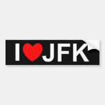 I Love (Heart) JFK Bumper Sticker