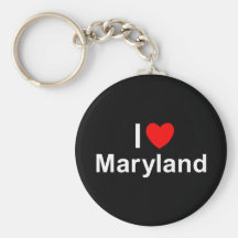 I Love (Heart) Maryland Keychains