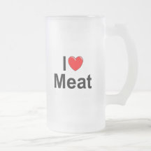 I Love (Heart) Meat Mugs