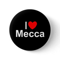 I Love (Heart) Mecca Pinback Buttons