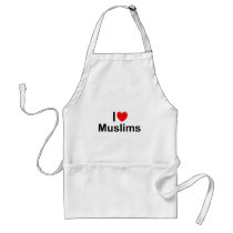 I Love (Heart) Muslims Aprons