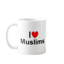 I Love (Heart) Muslims Coffee Mug