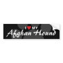 I Love (Heart) My Afghan Hound Bumper Sticker