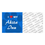 I Love (Heart) My Akita Inu Paw Print