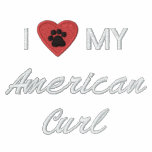 I Love (Heart) My American Curl Pawprint