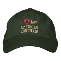 I Love (Heart) My American Longhair Pawprint