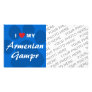 I Love (Heart) My Armenian Gampr Photo Greeting Card