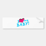 I love (heart) my baby boy bumper stickers