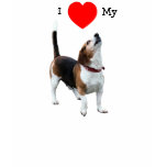 I Love Heart My Beagle Dog Photo Funny T-Shirt