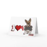 I LOVE HEART MY BFF FOX TERRIER cards
