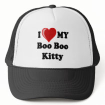 I Love (Heart) My Boo Boo Kitty Cat Hat