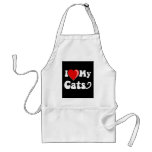I Love (Heart) My Cats Apron