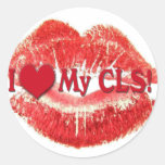 I LOVE (HEART) MY CLS - CLINICAL LAB SCIENTIST STICKERS