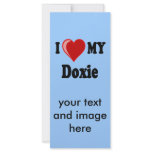 I Love (Heart) My Doxie Dog rack cards