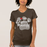 I Love (Heart) My English Mastiff Pawprint Shirt