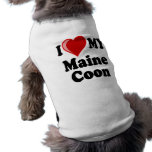 I Love (Heart) My Maine Coon Cat pet clothing