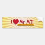 I LOVE (HEART) MY MLT! MEDICAL LAB TECH BUMPER STICKER