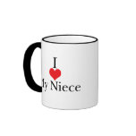 I Love (Heart) My Niece mugs