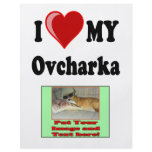 I Love (Heart) My Ovcharka Dog flyers