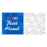 I Love (Heart) My Plott Hound Picture Card