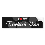 I Love (Heart) My Turkish Van bumper stickers