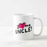 I love (heart) my uncle! coffee mugs
