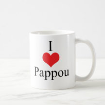 I Love (Heart) Pappou Coffee Mug